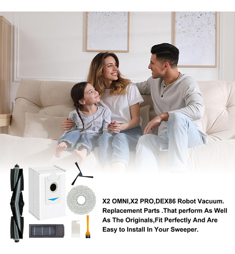 Kit De Accesorios Compatible Para Deebot X2 Omni E/x2 C