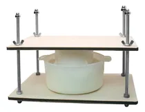 Comprar Kit Para Hacer Queso Con Prensa De Madera Y Molde De 1.2 L