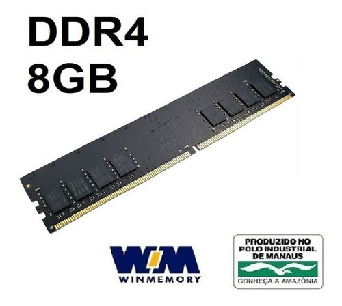 Memória RAM color preto  8GB 1 Win Memory WH5SD8G8C3UAZ