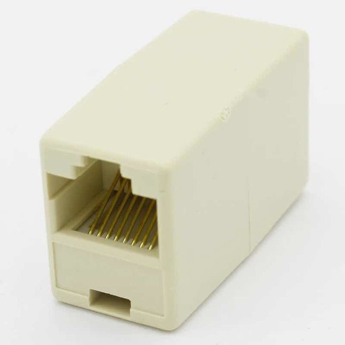 Adaptador Copia Modulo Hembra Hembra Rj45 Utp Conector Doble