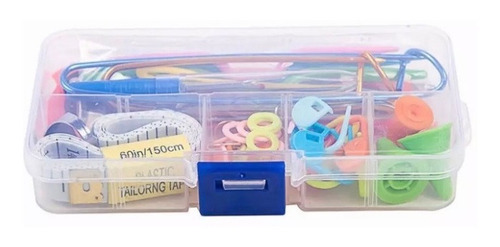 Imagen 1 de 4 de Kit De 33 Accesorios Para Tejido A Crochet O Palillos C003