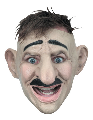 Imagen 1 de 4 de Máscara De Látex Narizón Big Nose Hairstyle Cómica Graciosa