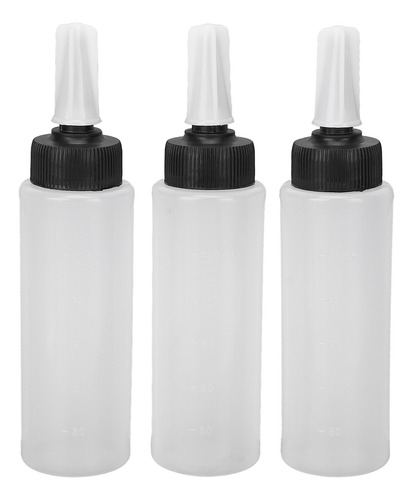 Botella Aplicadora De Tinte Para El Cabello, 3 Piezas, Champ