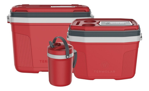 Combo Cooler Rojo 32+20+fliptop 2,5l - Kw Kitchenware