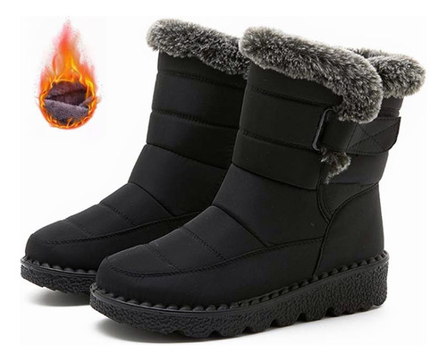 Bota Forrada W/ Fur Botas Impermeables Frío Extremo Caliente