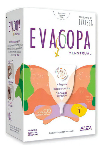 Copa Menstrual Evacopa T1  - Color Transparente