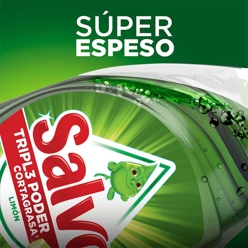 Lavatrastes Líquido Salvo Limón Triple Poder 1.4 Litros