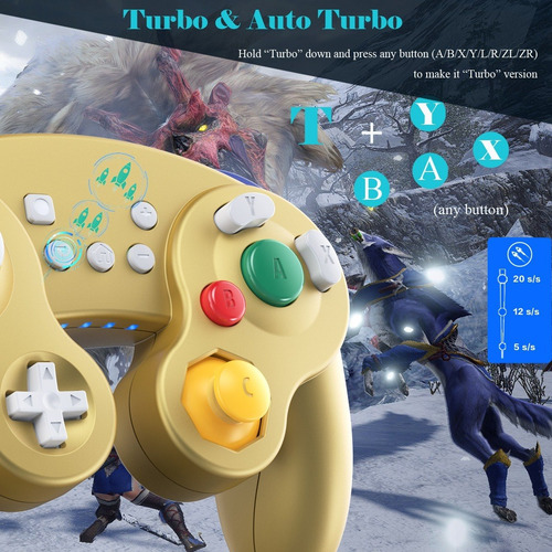 Imagen 7 de 7 de Controlador Gamecube Inalámbrico Exlene Para Switch/lite, Do