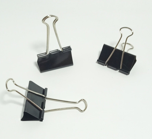 Pinzas Sujetadores Metálicas Binder Clips 51 Mm 2  