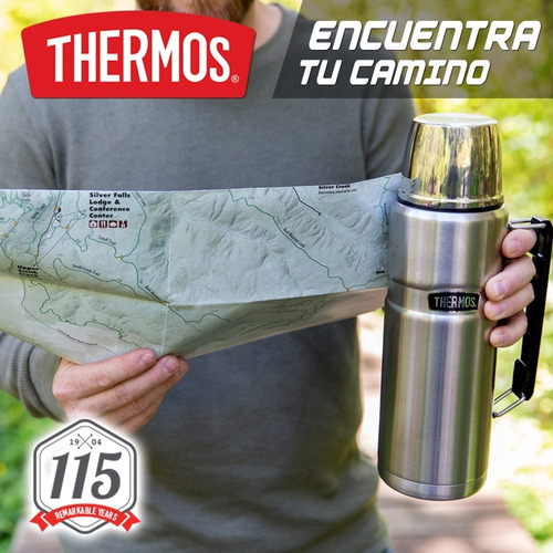 Imagen 3 de 10 de Termo Thermos Manija 1.2 Acero Inoxidable 24 Hs Frio/calor