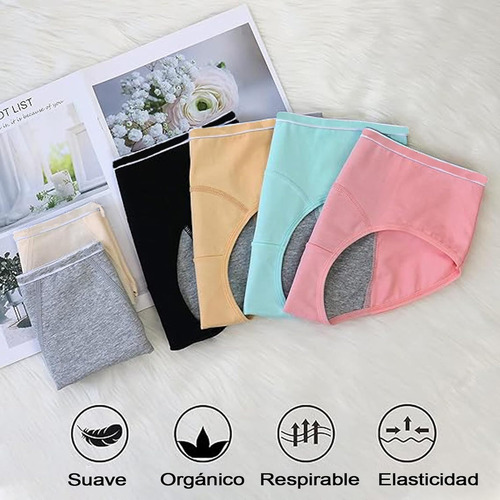 Paquete De 3 Bragas Se Período Para Mujer,calzón Menstrual
