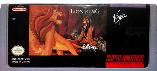 The Lion King Original Super Nintendo Snes. (Usado)