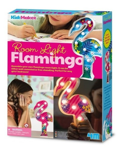 Kit Para Hacer Lampara Flamingo Para Niñas - Producto En Col