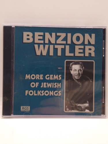 Benzion Witler More Jems Of Jewish Folksongs Cd Nuevo