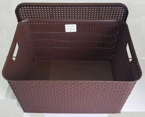 Canasta O Cesta Tipo Rattan Con Tapa Multiusos