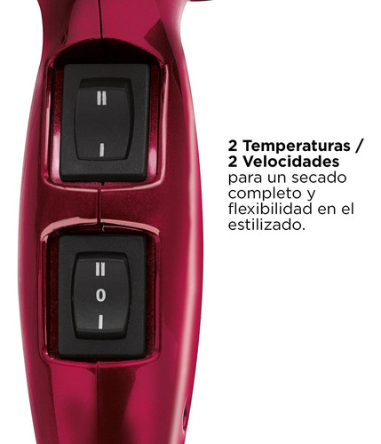 Secadora De Cabello Revlon Rvdr5105la1n2 2 Vel Con Concentra