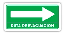 Comprar Señalamiento Ruta De Evacuación Derecha 20x40 Seguridad