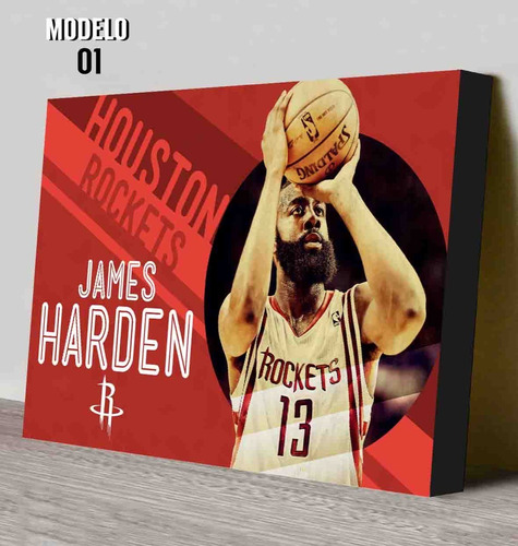 James Harden Houston Rockets De La Nba - Cuadro De Basquet
