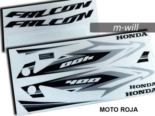 Set Calcos Tipo Original Honda Falcon 400 - 2014