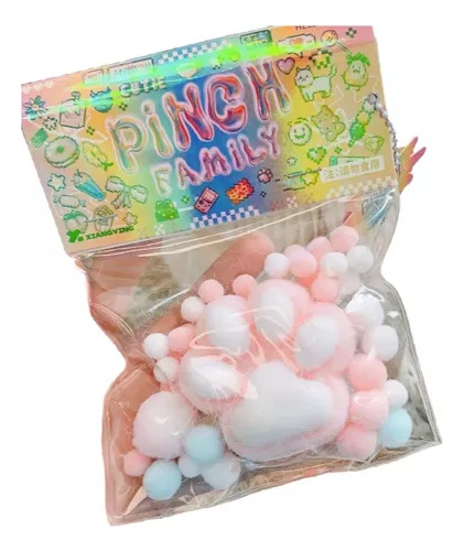 2 Peças De Brinquedos Macios Em Forma De Pata De Gato Para M