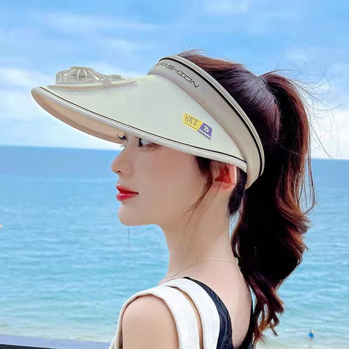 Sombrero De Copa Vacío Con Visera De Ventilador Por Usb