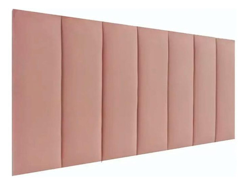 Kit 10 Módulos Cabeceira Cama King Painel Estofado Rose