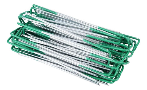 50 / Set Alambre Galvanizado U-type Clavos Carpa De Césped