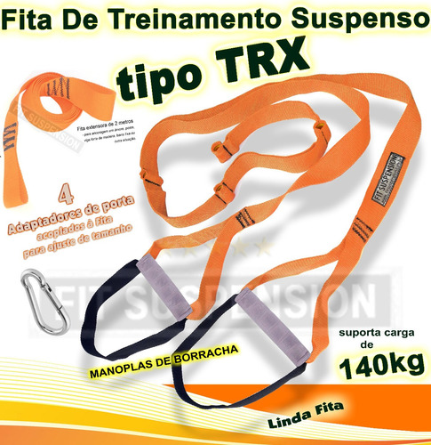 Fita De Suspensão Fit Suspension Tipo Trx Borracha Manopla