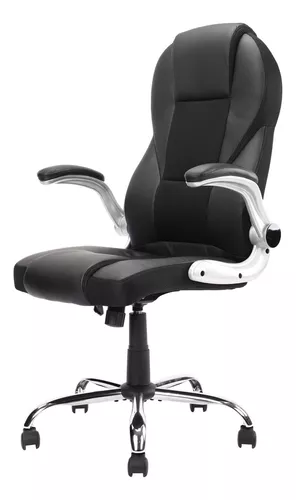 Silla de Escritorio de Ecocuero Negro LK - 6101B Bons 1 U. - Tienda Clic