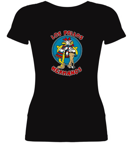 Remera Mujer ALG. Estampada Breaking Bad Los Pollos Hermanos