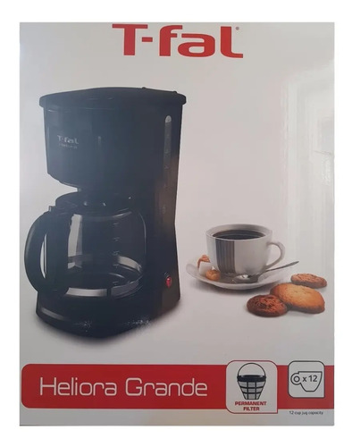Cafetera T Fal Cm1408mx Jarra De Vidrio 12 Tazas 1.8 Lts | Envío gratis
