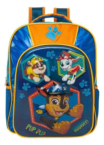 Mochila Escolar Paw Patrol 4430 Id 1098753 Azul Diseño De La Tela Estampado