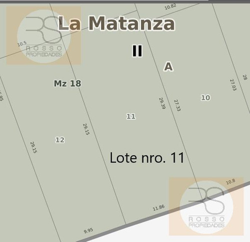 Terreno Lote En Venta - Ramos Mejia