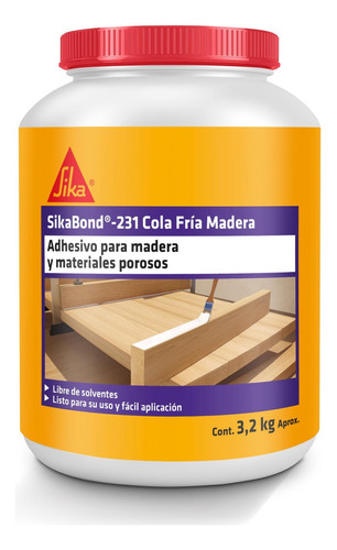 Sikabond 231 Cola Fría Madera Extra Firme 3,2 Kg