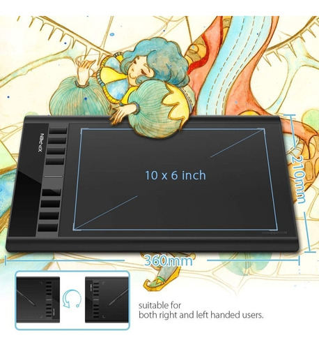 Tableta Grafica Dibujo 14 X8'' Diseño Xp-pen Star03 V2
