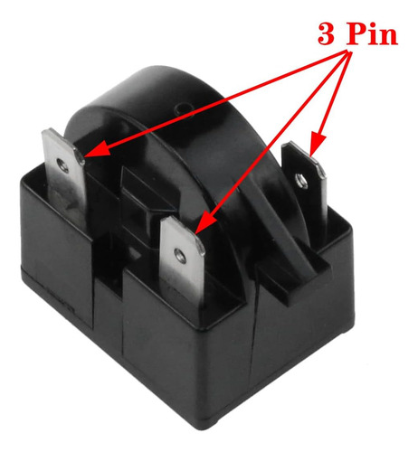 Relé De Arranque 3 Pines Para Refrigerador, 4.7 Ohm Ptc