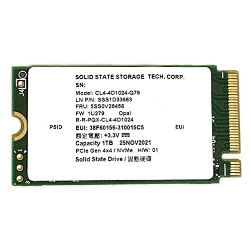 Ssd 1tb M.2 2242 Nvme Pcie 4.0 Para Lenovo,