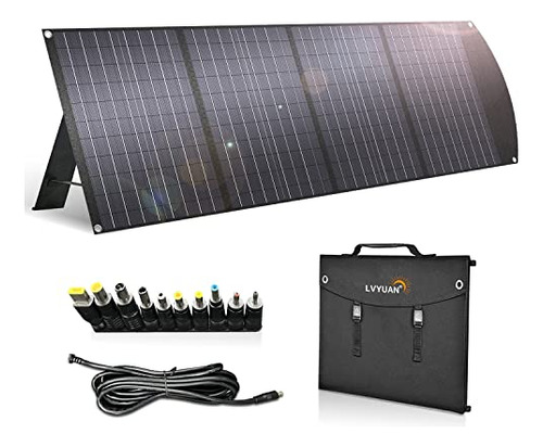 Panel Solar Portátil Lvyuan 120w Ajustable, Plegable, Ip65 (Reacondicionado)