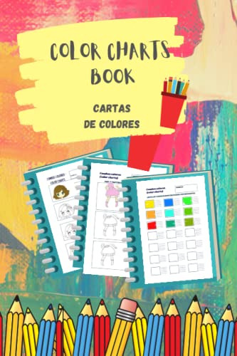 Color Charts Book: Libro Para Cartas De Color