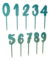 Comprar Cake Topper Numeros Por Unidad Torta Casamientos Cumpleaños