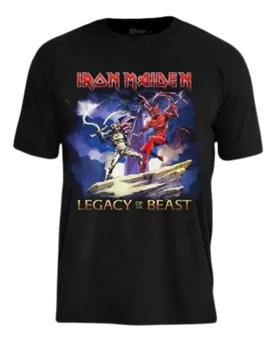 Iron Maiden Legacy Beast Ts1409  Camiseta Oficial Stamp Rock