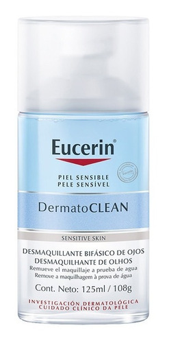 Imagen 1 de 8 de Desmaquillante Facial Bifásico Eucerin Dermatoclean 125 Ml