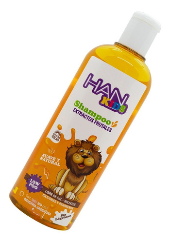 Imagen 4 de 5 de Han Kids Shampoo Infantil Niños Baja Espuma Low Poo X 350 Ml