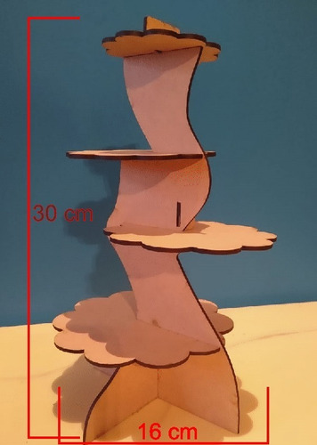 Imagen 10 de 10 de Kit Exhibidores Muebles Mesa De Dulces Candy Bar Cupcake Mdf