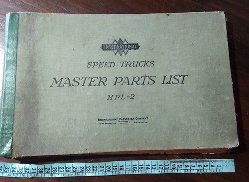  Catalogo Antiguo International Speed Trucks Año 1930