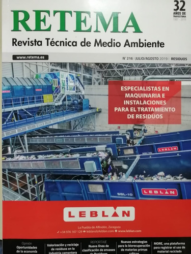 Retema Revista Técnica De Medio Ambiente 216