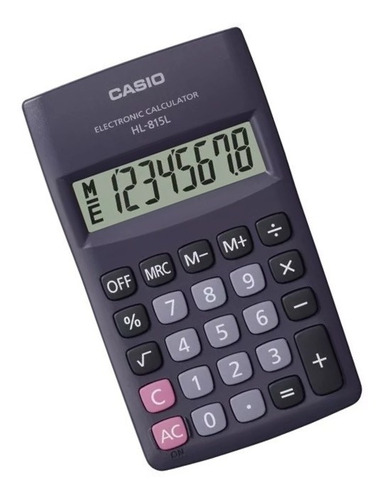 Calculadora Casio Hl-815l-bk Agente Oficial Caba Garantia 