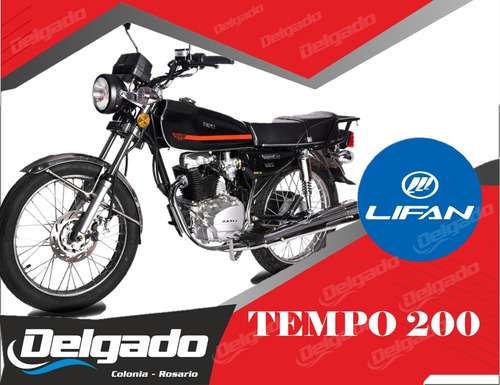 Moto Lifan Tempo 200 Financiada 100% Y Hasta En 60 Cuotas