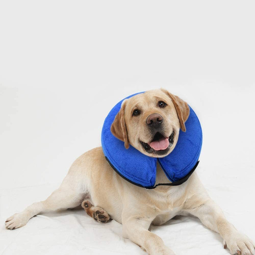 E-komg Dog Cone After Surgery, Protective Inflatable Collar,