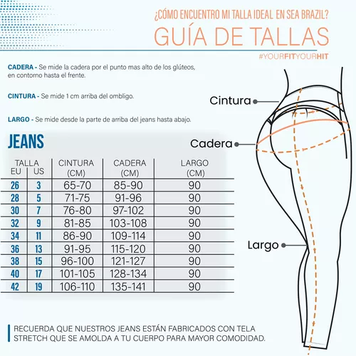 Talla 3 2025 pantalon mujer equivalencia